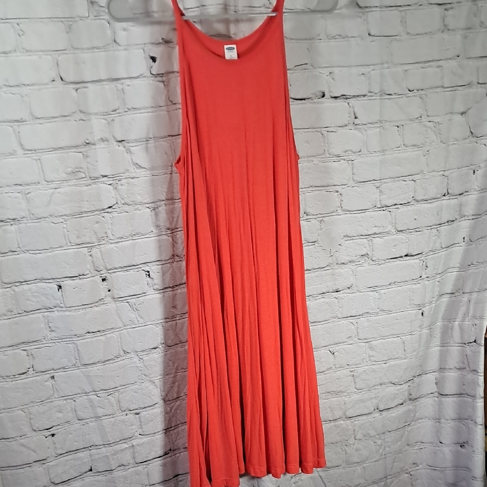 Old Navy Medium Sleeveless Coral Dress